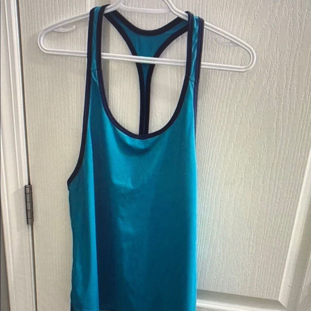 Blue Racerback Tank Top